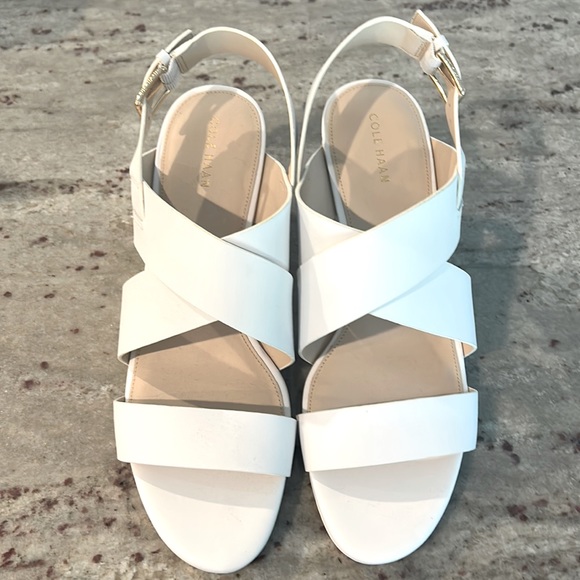 NWOT COLE HAAN Leather Wedges - Picture 3 of 9